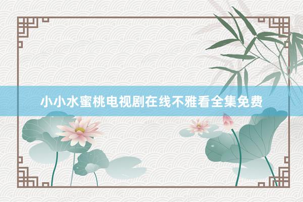 小小水蜜桃电视剧在线不雅看全集免费